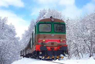 La transiberiana d'Italia in mezzo alla neve